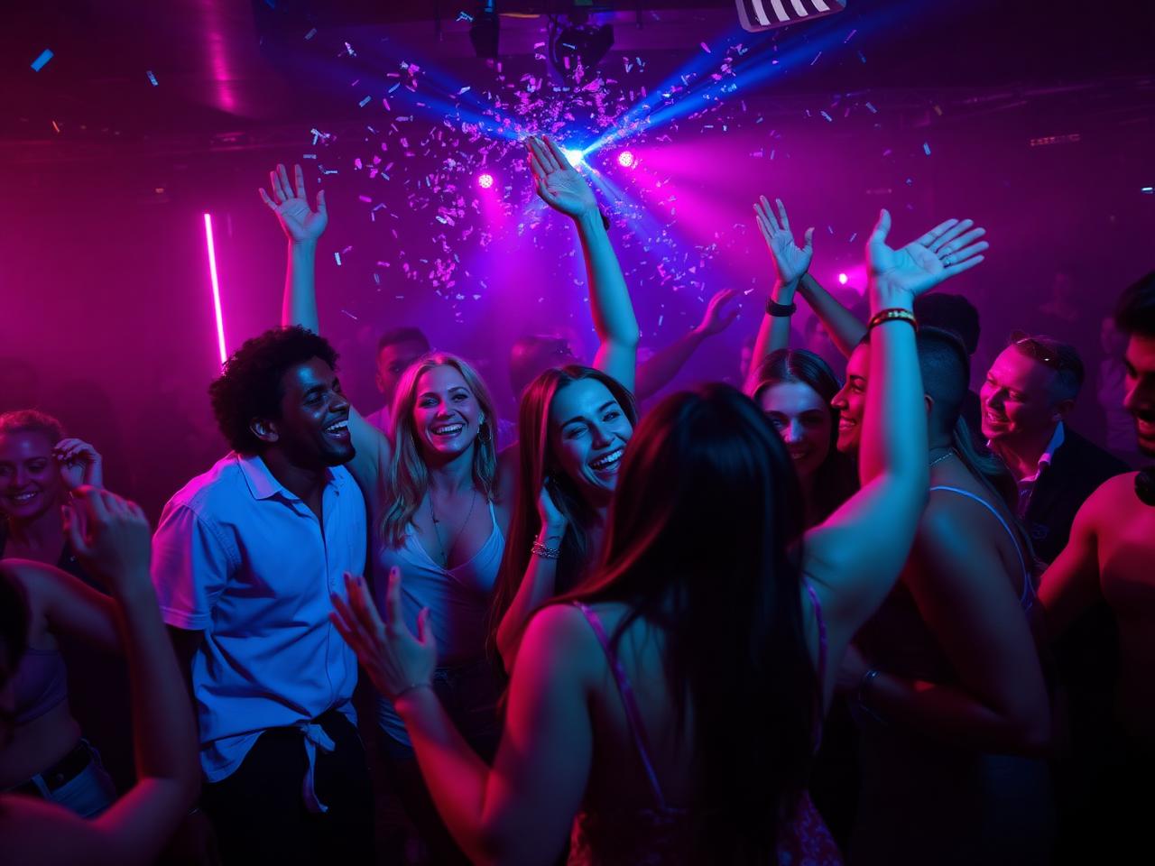 Celebration with sparklers on the dancefloor at Bar Twenty One