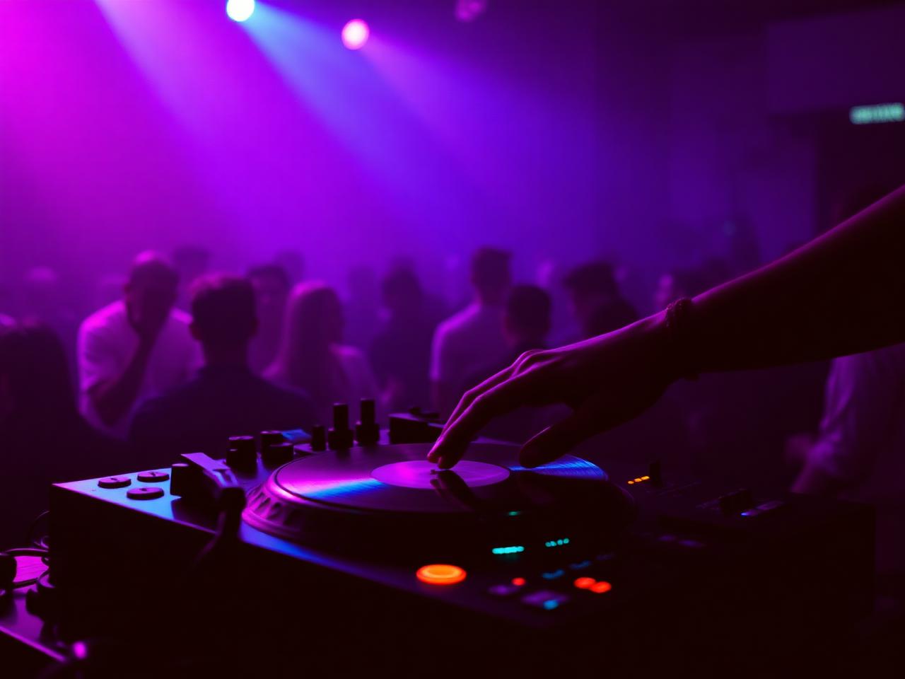 Resident DJ on the decks at Bar Twenty One